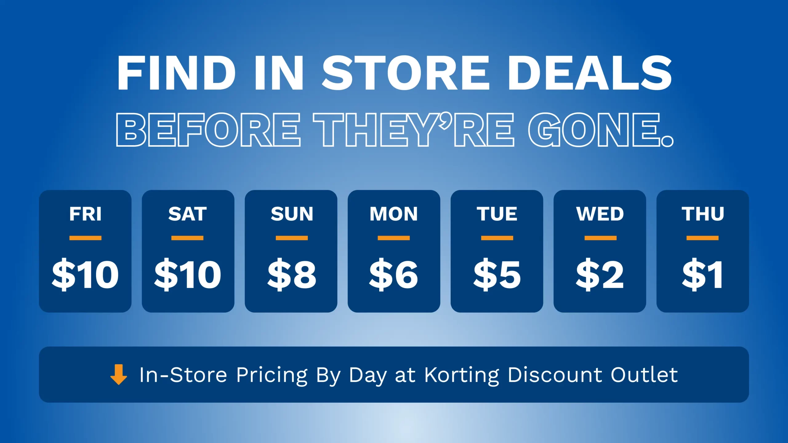 Korting Outlet In Store